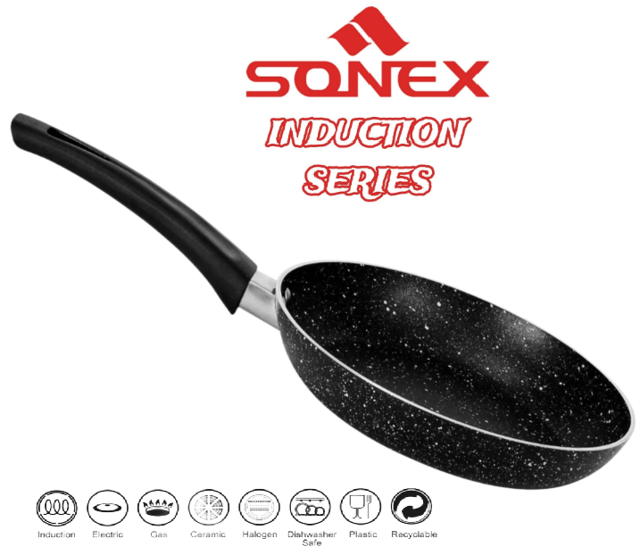 SONEX Non Stick, Fry Pan (INDUCTION) 20 cm, Black INDUCTION